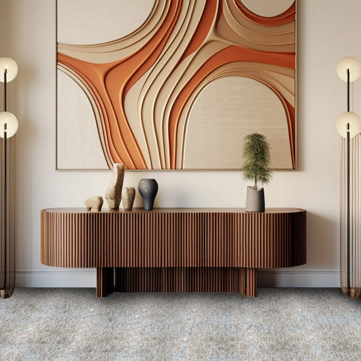 Alfombra en rollo beige premium — LiBali Querétaro